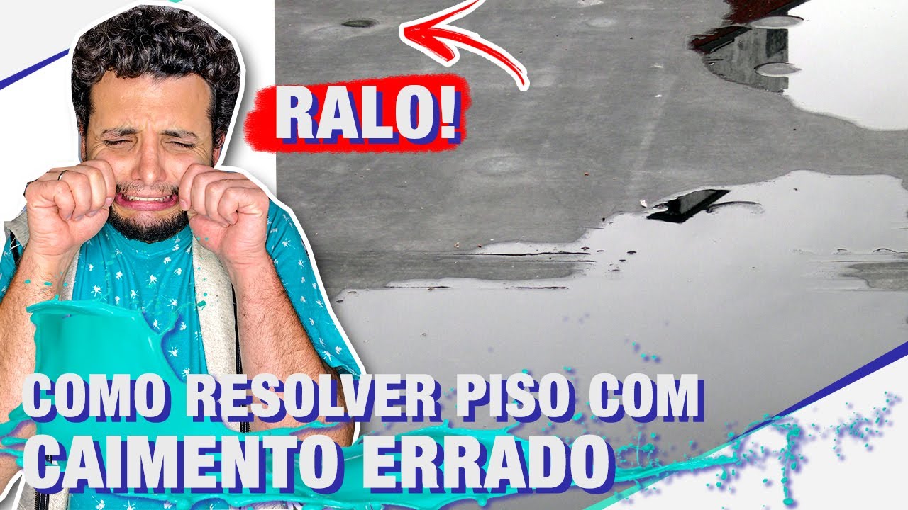 COMO CORRIGIR PISO COM CAIMENTO PARA O LADO ERRADO?  I FA&Ccedil;A VOC&Ecirc; MESMO - PASSO A PASSO