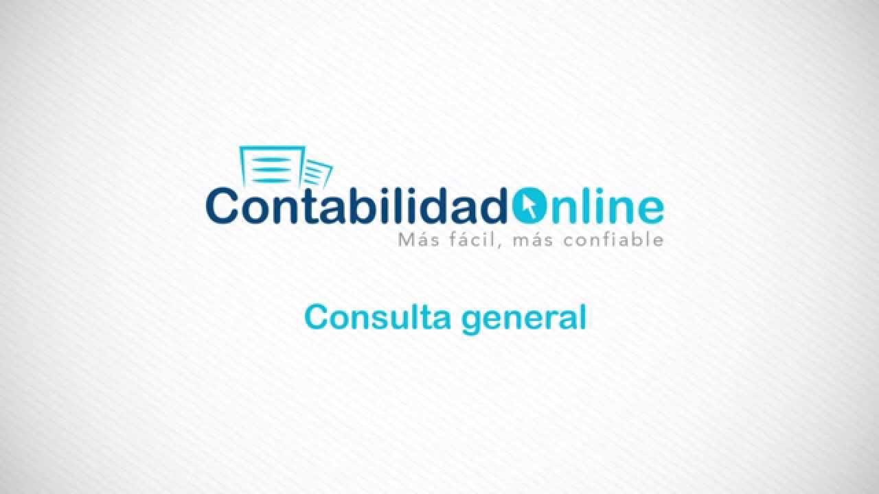 Consulta general - Contabilidad On Line