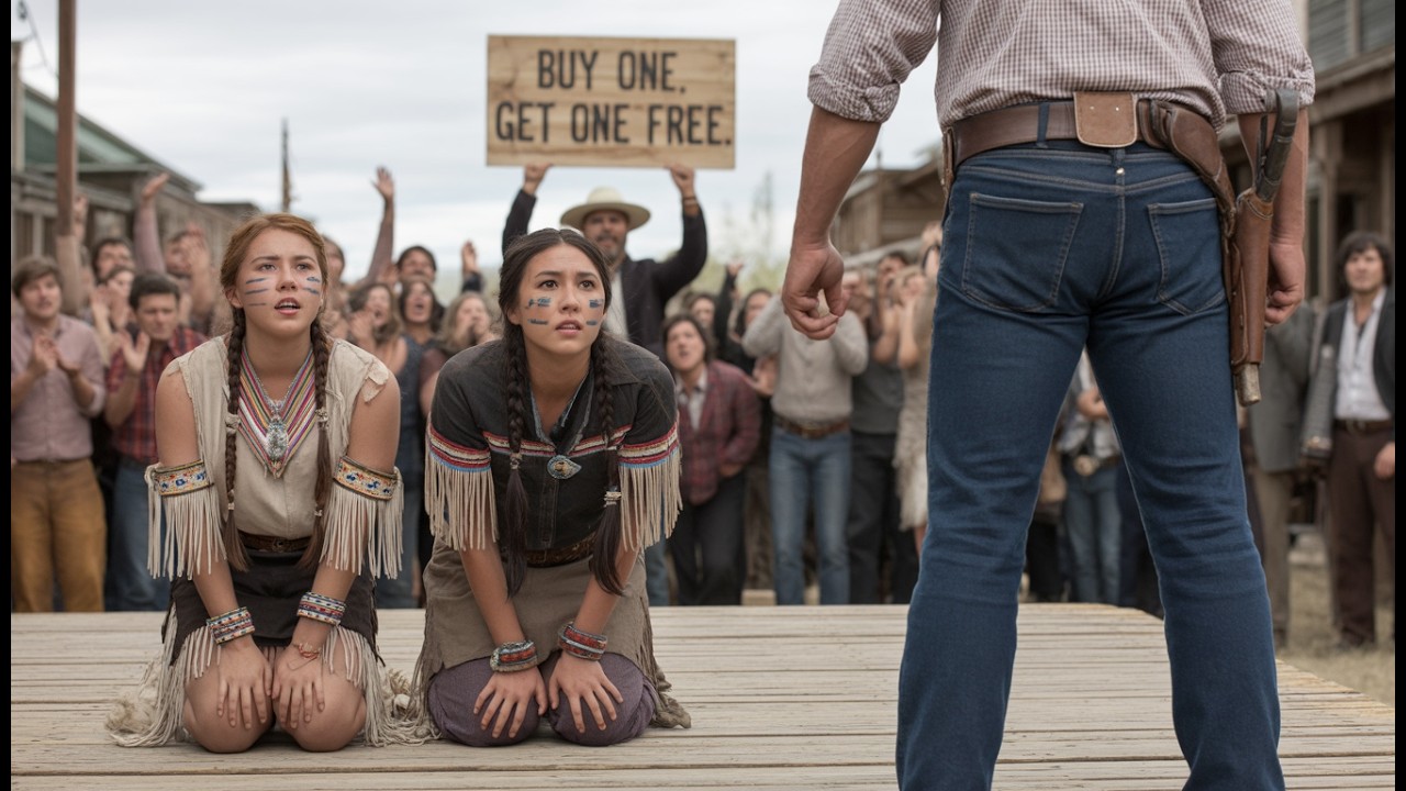 Two for One!” Announced the Vendor—A Cowboy Stepped In to Rescue Both Women.