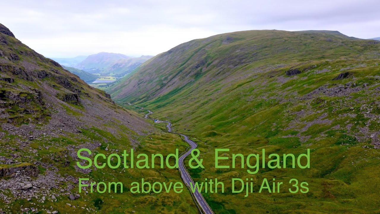 Drone footage in England and Scotland