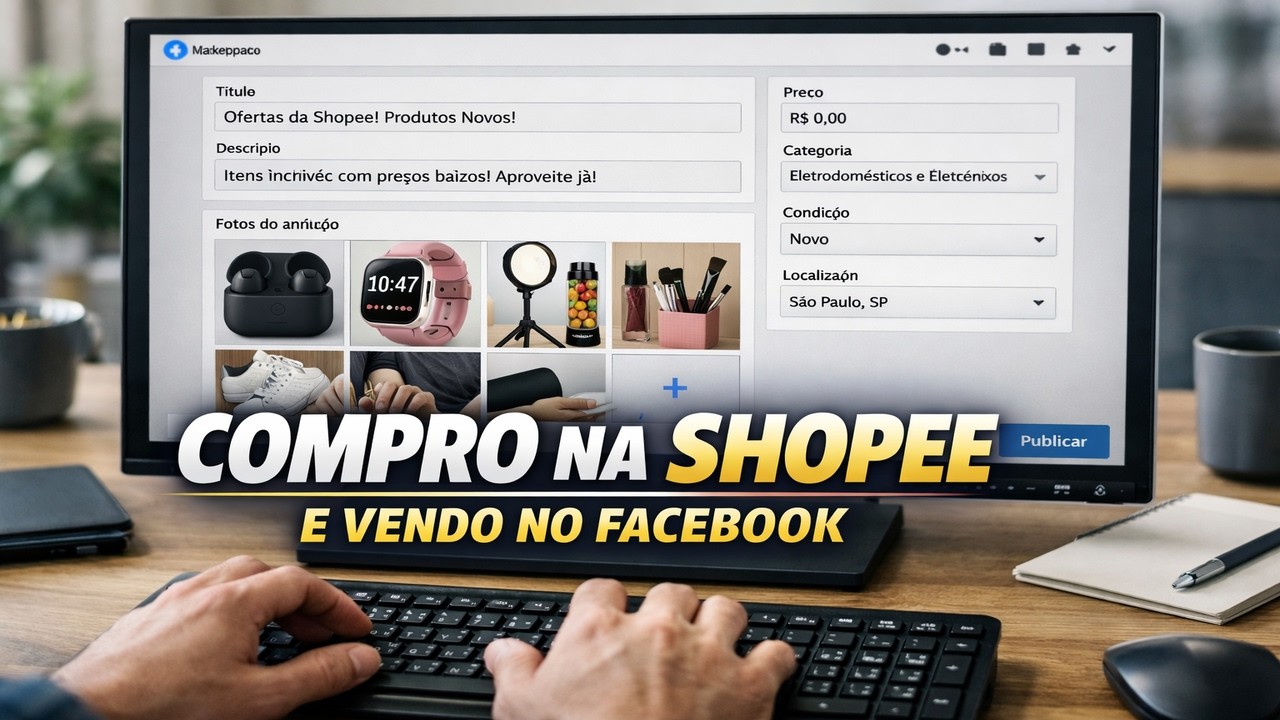 COMO CRIAR ANÚNCIO NO FACEBOOK PARA VENDER PRODUTOS DA SHOPEE (GRÁTIS)