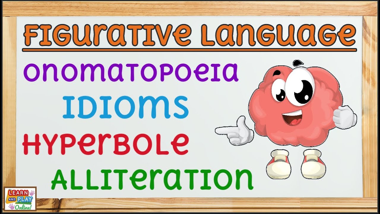 Figurative language for Kids: Hyperbole's, Idioms, Onomatopoeia and Alliteration