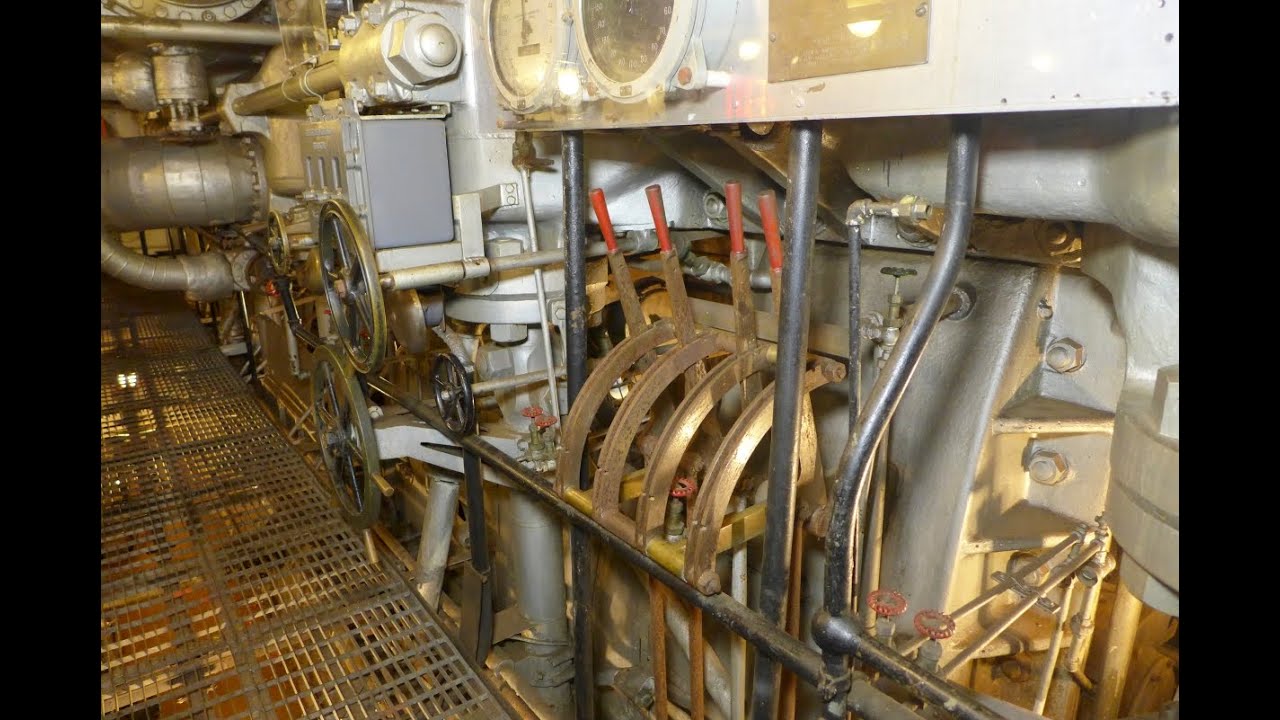 Battleship Texas, Starboard Engine Room Mid Grate and Controls, Video 2 of 3