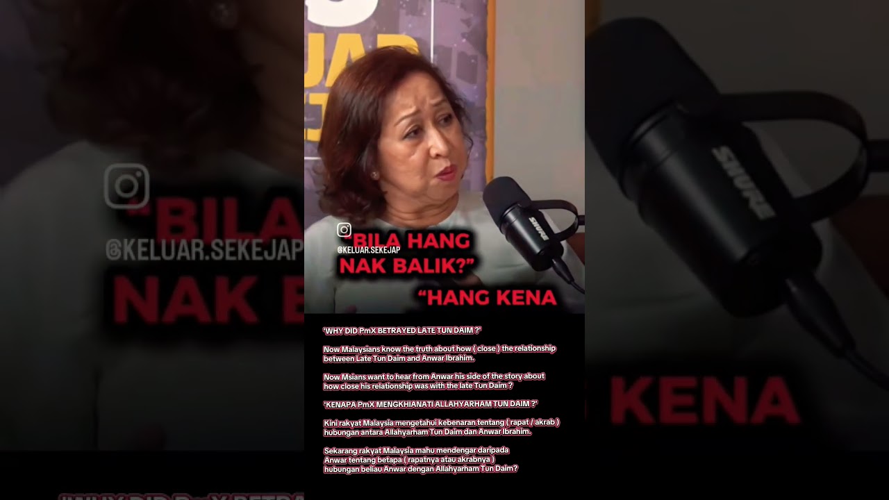 WHY DID PmX BETRAYED LATE TUN DAIM ? KENAPA PmX MENGKHIANATI ALLAHYARHAM TUN DAIM ?