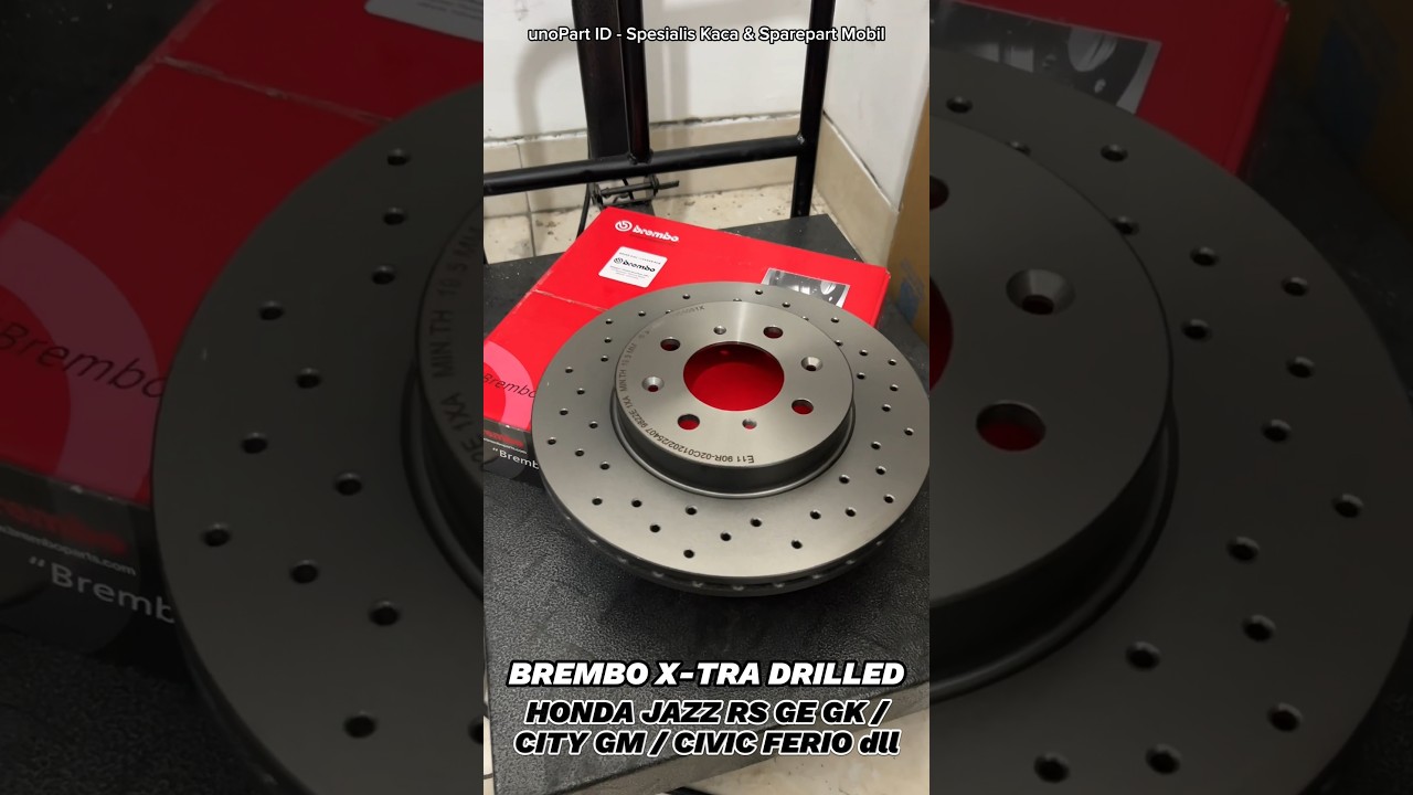 Disc Brake Brembo XTRA Drilled Honda Jazz RS GE8 GK5, City GM2 GM6, Civic Ferio dll. Lebih ADEM