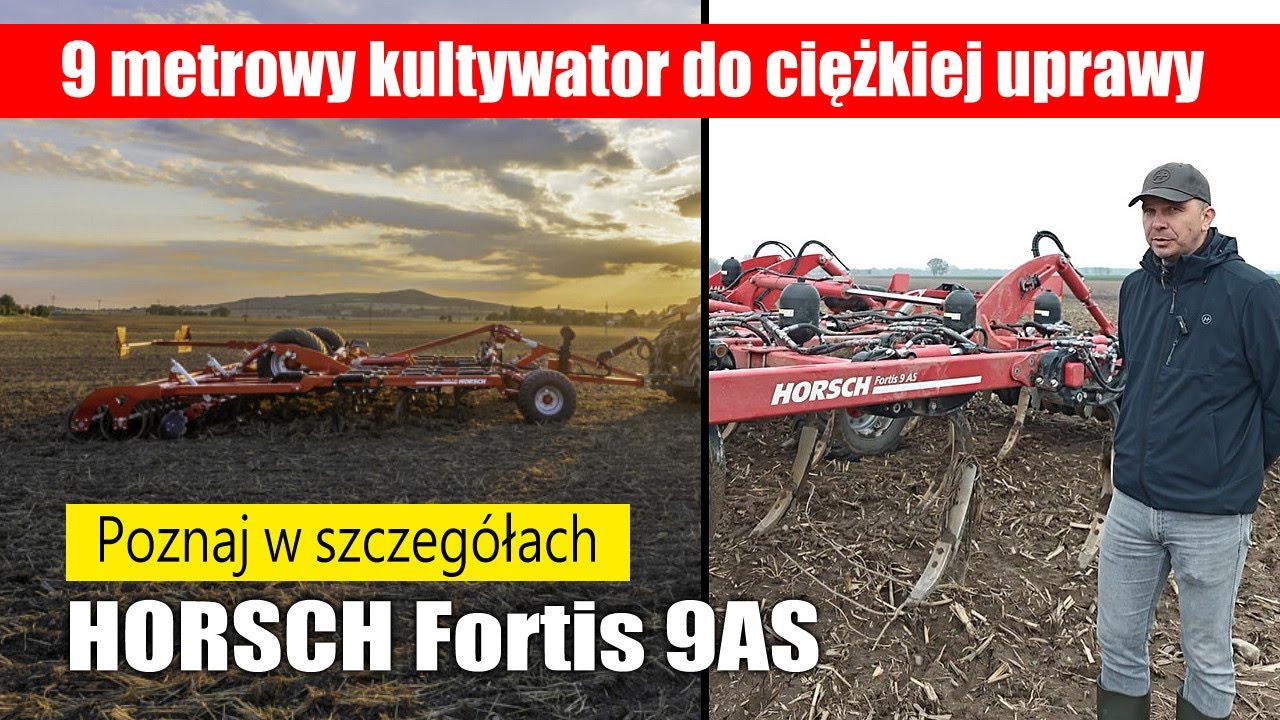 HORSCH Fortis 9AS &ndash; 9 metrowy kultywator do głębokiej uprawy