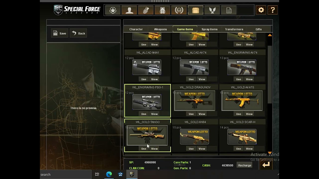 SF Legends weapon Bomb Unlimited Cash