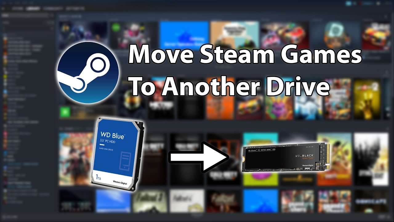 Как перенести игры Steam на другой жесткий диск/SSD