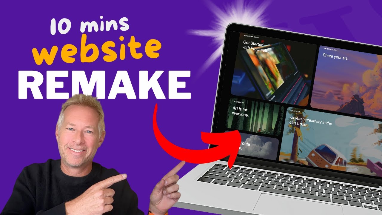 Beautiful Website REMADE in WordPress in 10 mins 🔥
