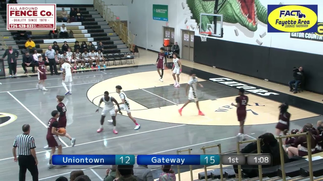 WPIAL Boys High School Basketball Uniontown at Gateway 1/30/26