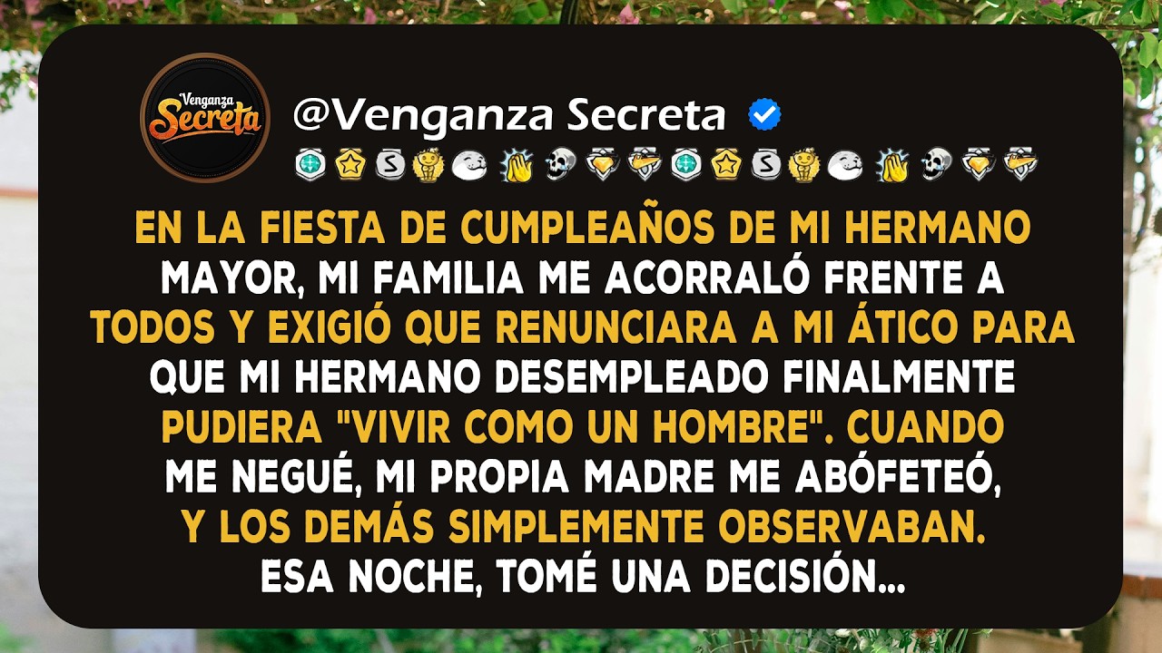 Mi familia exigió que le diera mi ático a mi hermano, su hijo de oro. Cuando me negué, mi mamá...