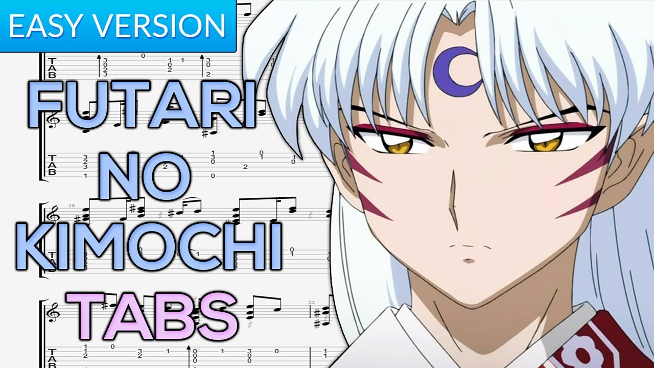 Inuyasha - Futari no Kimochi Guitar Tutorial | Guitar Lesson + TABS (Easy Version)