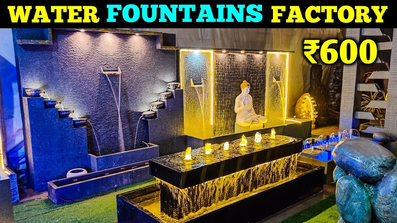 Water Fountains Direct From Factory in Biggest Home Decor Market | Fountains Artificial Plants