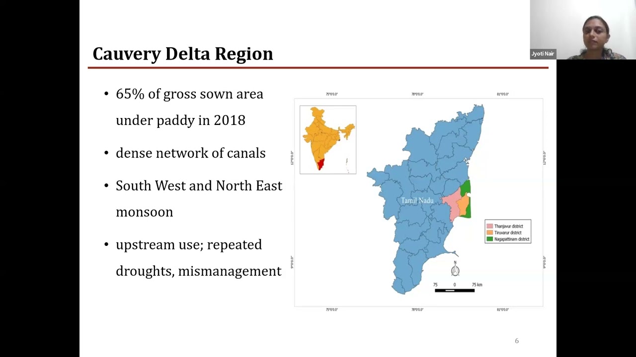 Livelihood choices through environmental and agrarian change inCauvery Delta Region - Dr. Jyoti Nair