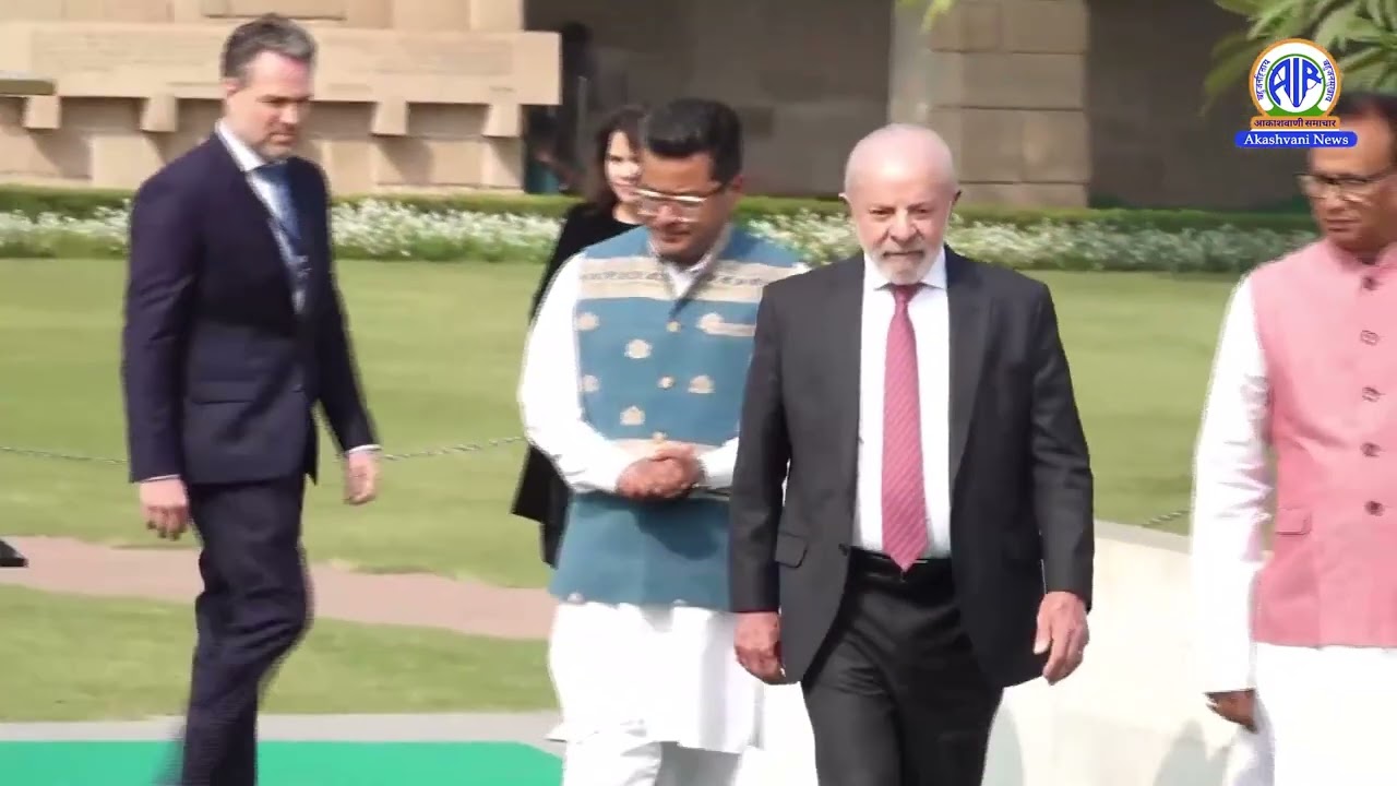 Brazilian President Lula Visits Rajghat | Tribute to Mahatma Gandhi
