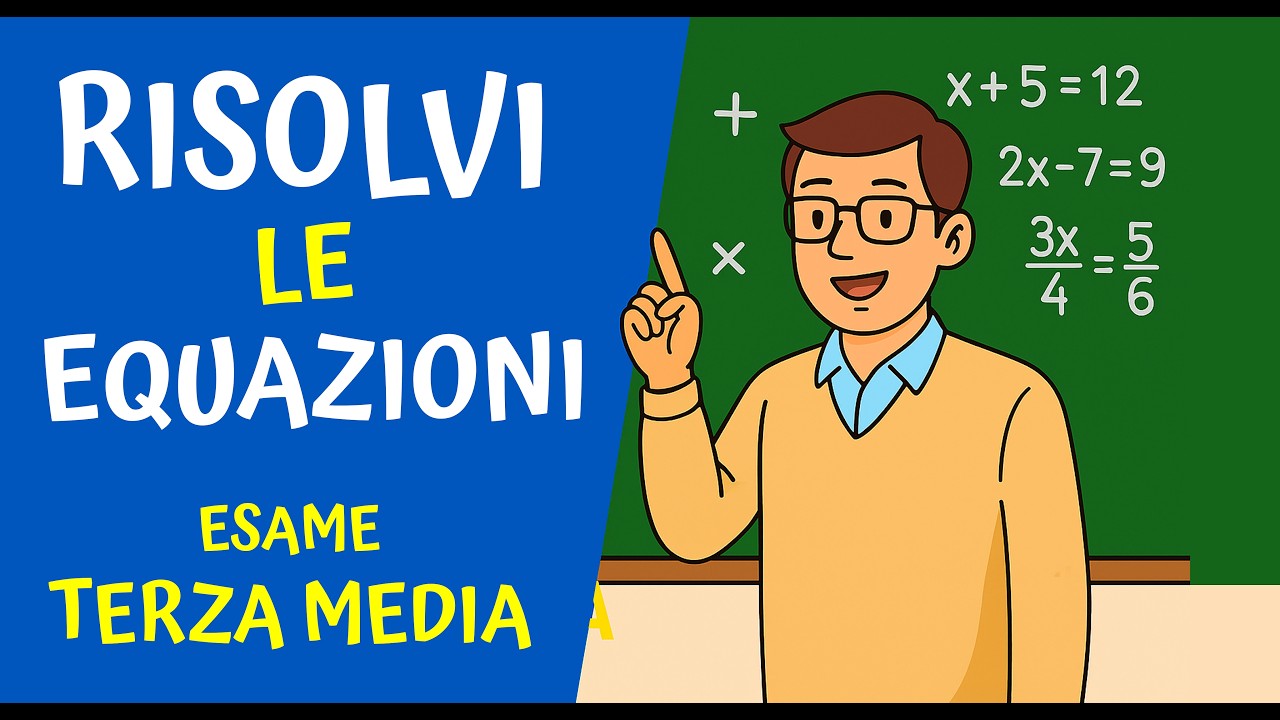 capire le EQUAZIONI partendo da ZERO | #matematica #esamedistato TERZA MEDIA