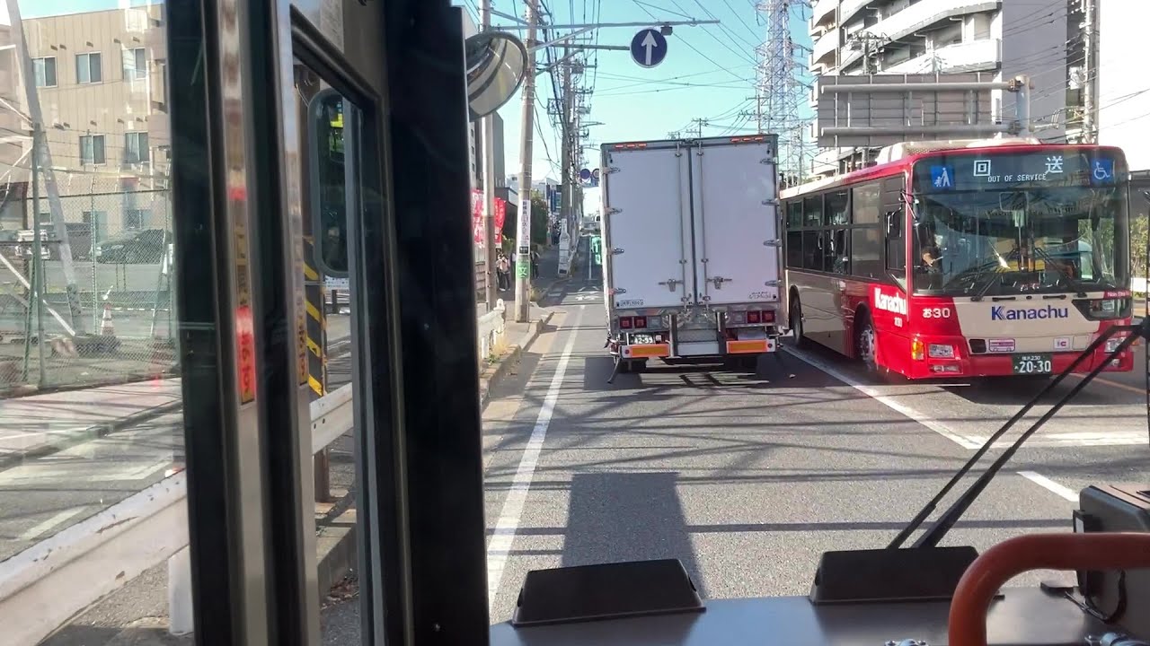 相鉄バス 浜1系統小机駅・西菅田団地経由横浜駅西口行き前面展望