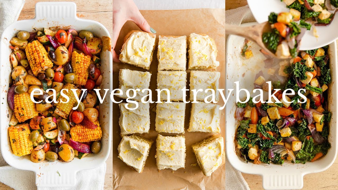 VEGAN TRAY BAKE 3 WAYS | Easy Beginner Recipes
