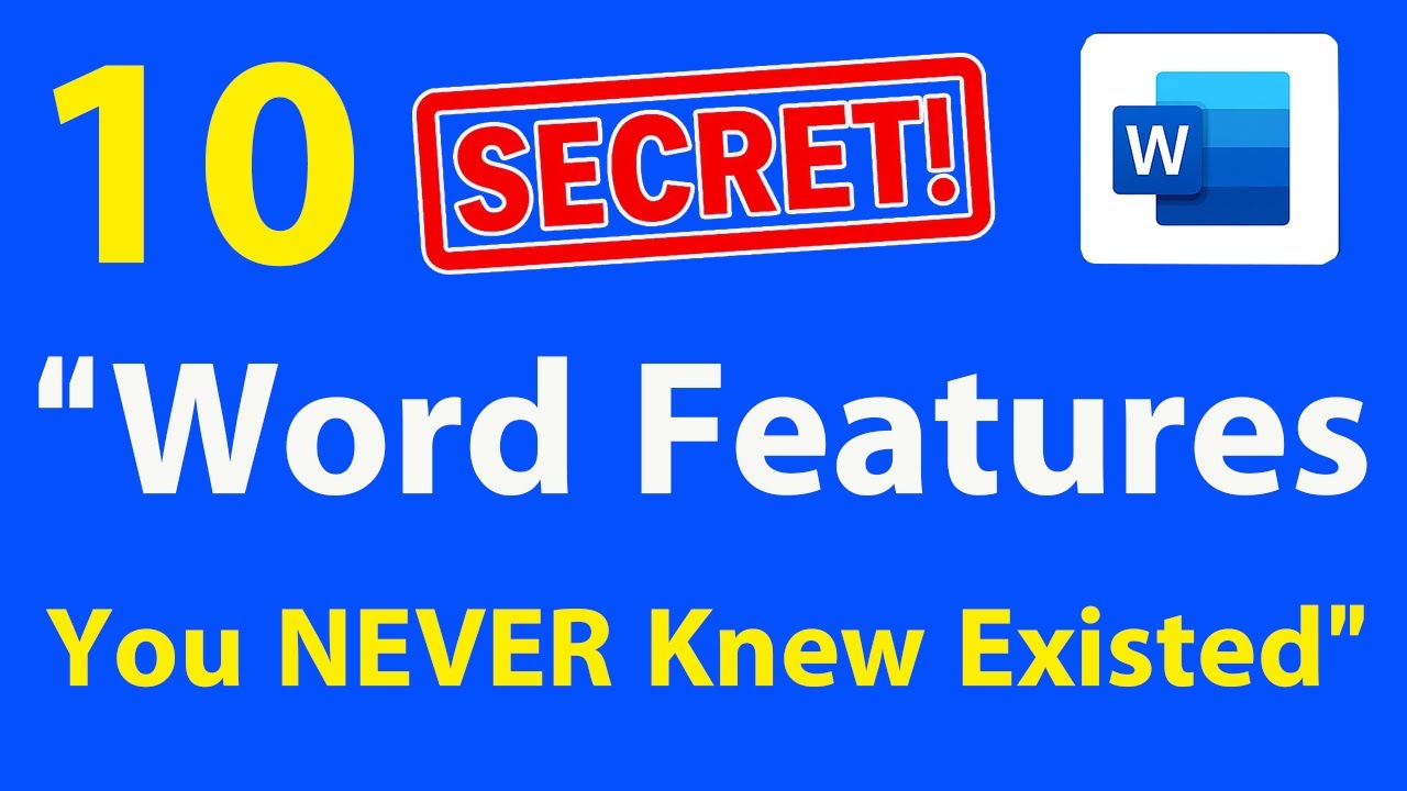 10 Secret Word Functions You Didn't Know | 10 Word Features You Never Know Before