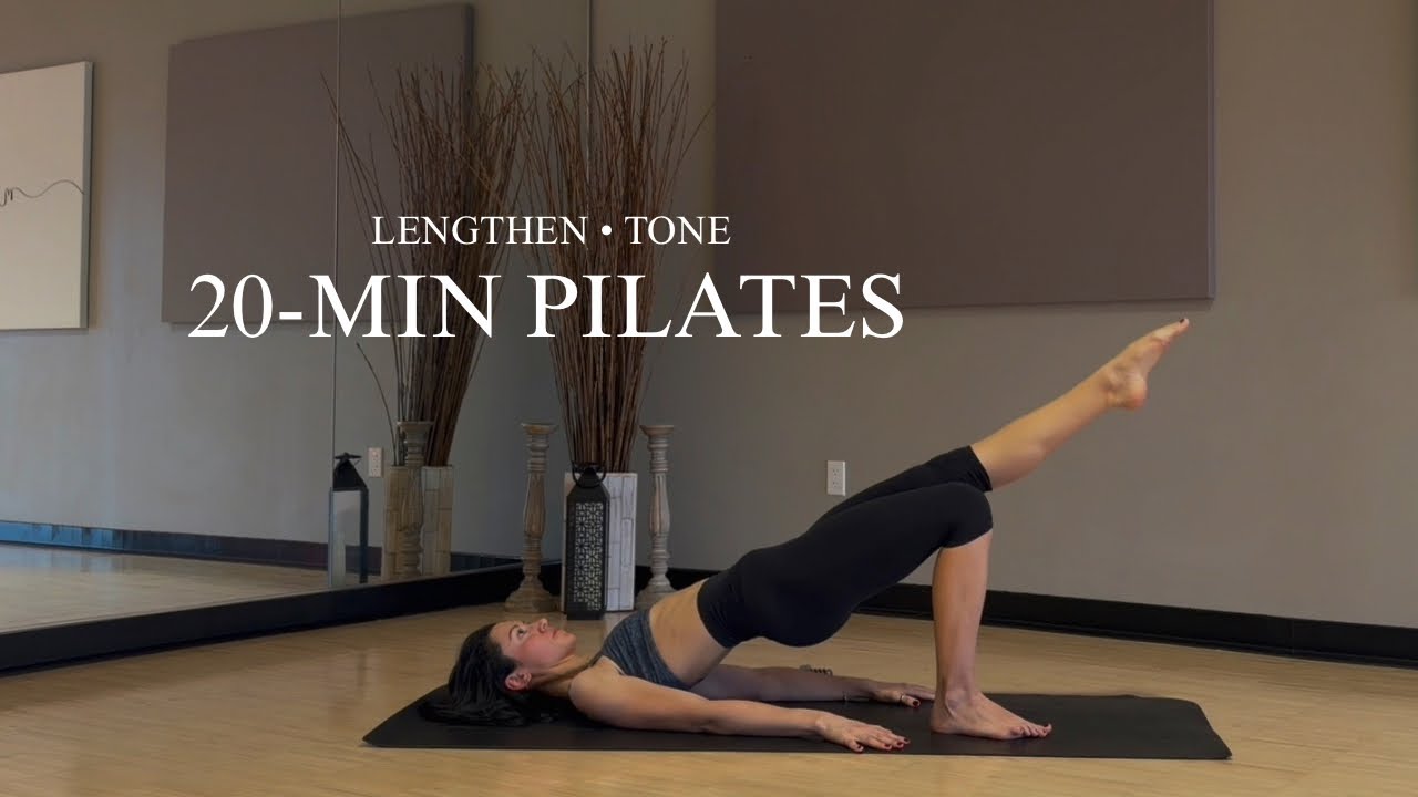 20-Min Full Body Pilates | Lengthen & Tone | No Equipment