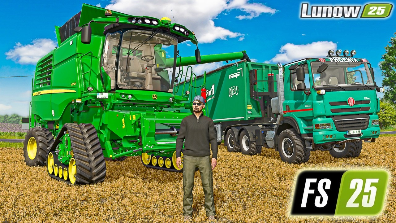 NEXT CHALLENGE: CANOLA HARVEST & FIELD PREP! | Lunow | Farming Simulator 25 - Ep 2