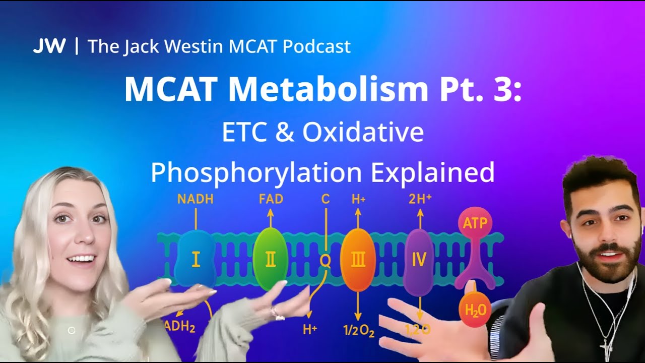 MCAT Metabolism Part 3: ETC & Oxidative Phosphorylation Explained I Jack Westin MCAT Podcast