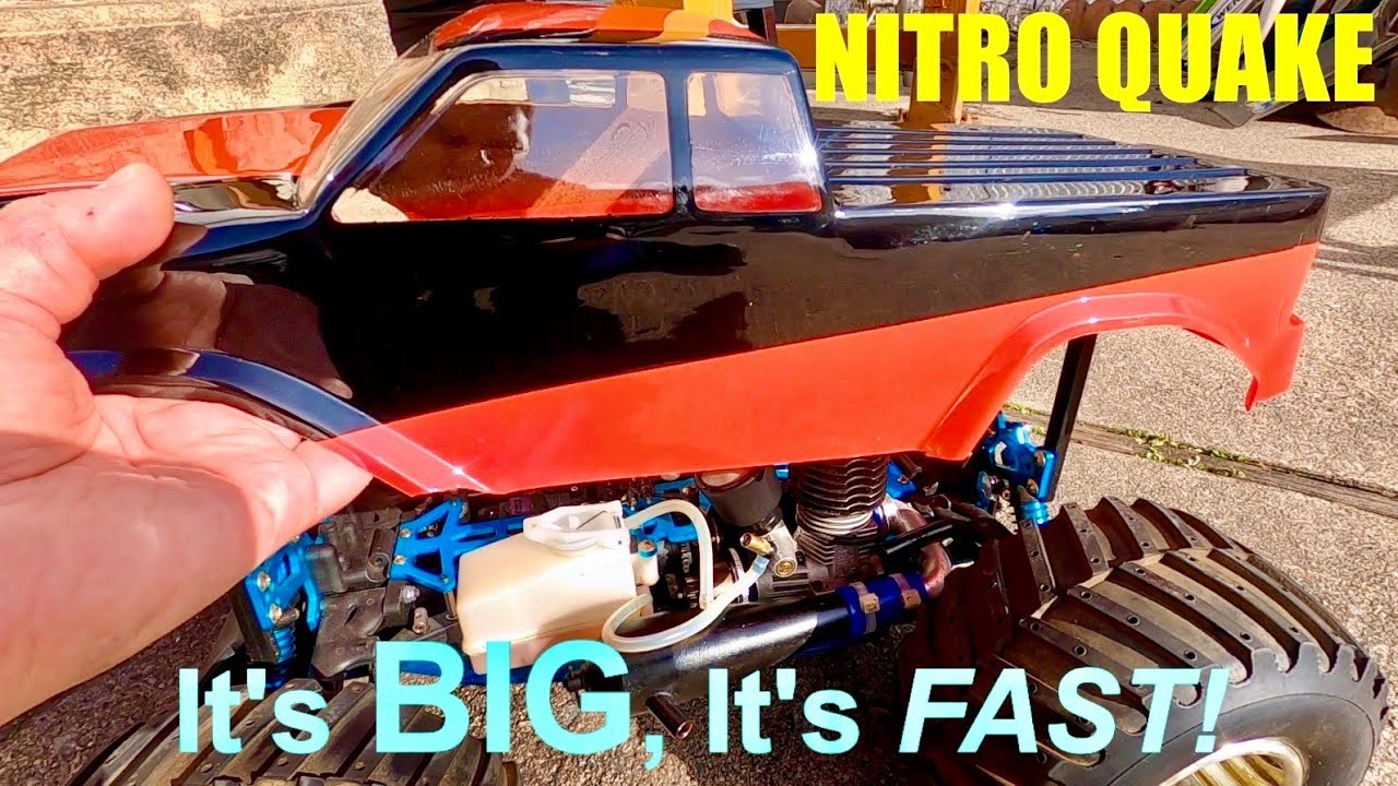 Duratrax Nitro Quake First Start & Test Drive - TORQ 21 Vintage Big Block - How Good Is It?