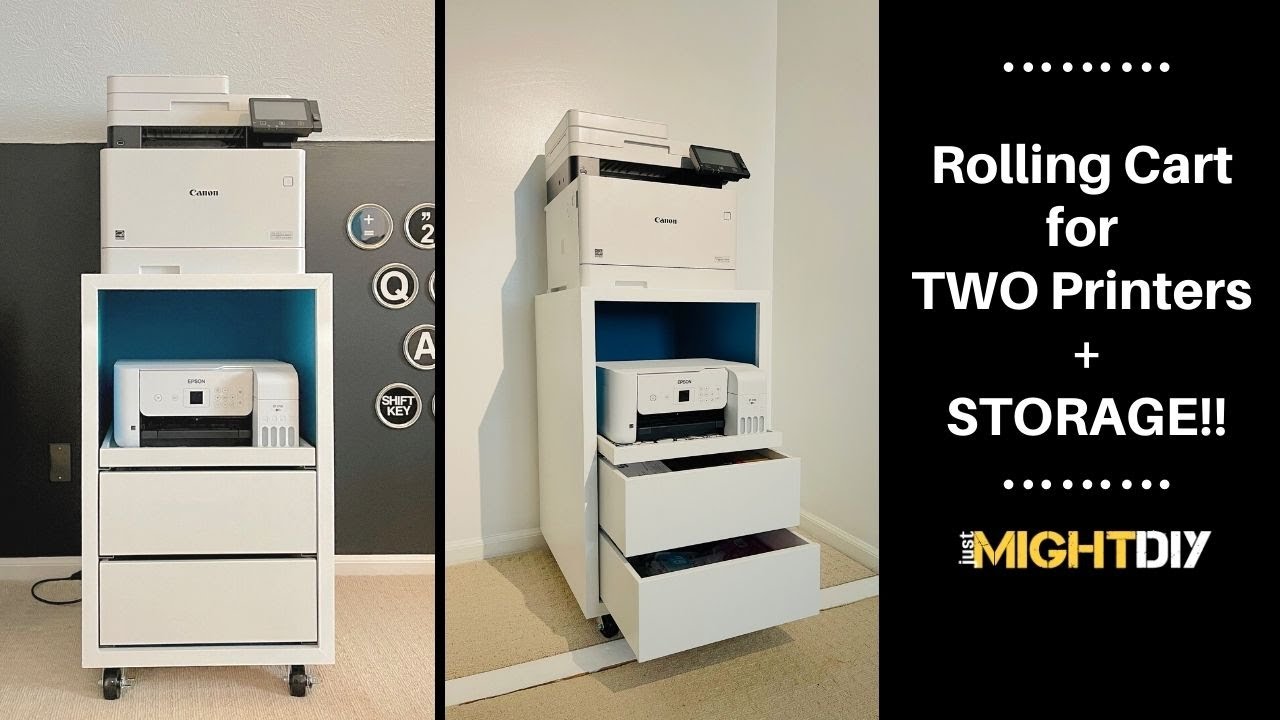 How to Build a Printer Cart - Plywood + Ikea Hack