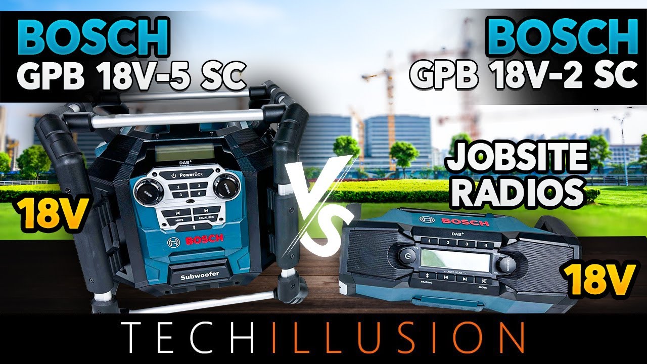 🔥WHICH ONE is BETTER?!🧐 BOSCH GPB 18V-2 SC vs GPB 18V-5 SC Cordless Jobsite Radios in comparison!😱