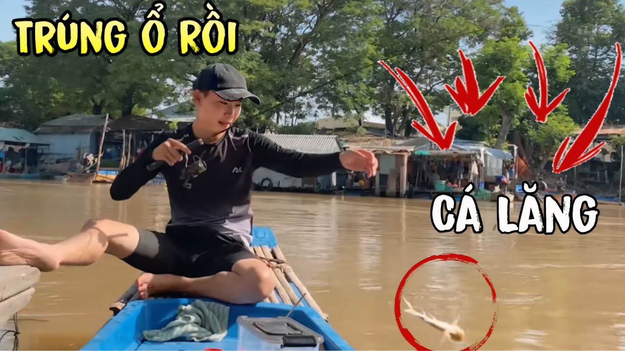 Flood Water Recedes, Rowing Boat To Go Fishing For Catfish For Dinner