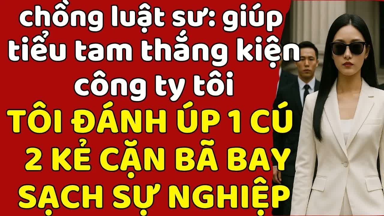 Chồng luật sư ngang nhiên cho nhân tình vào làm ký cận tôi lạnh lùng công bố chứng cứ khiến hai ngườ