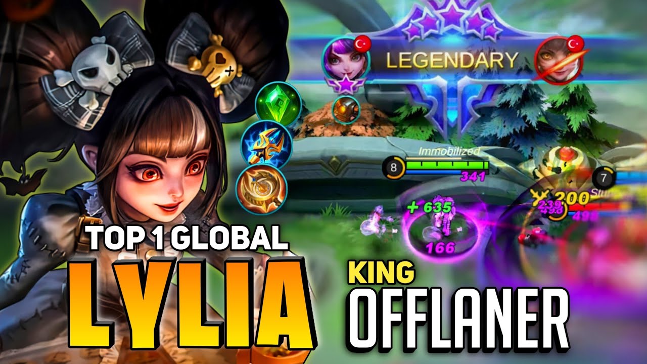 Offlane Legendary Gameplay [ Top 1 Global Lylia ] By Lylia is Here - Mobile Legend