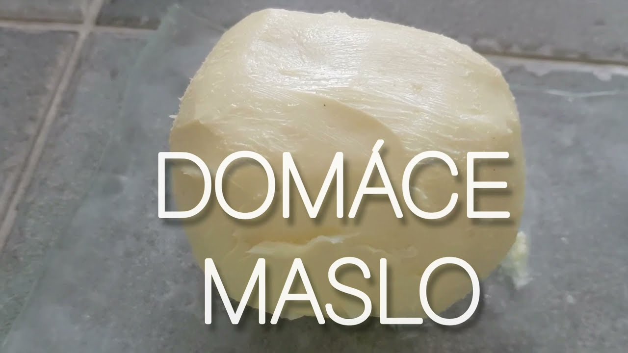 Moje výborné DOMÁCE MASLO z mlieka👌. Urobené ľavačkou 🙂.