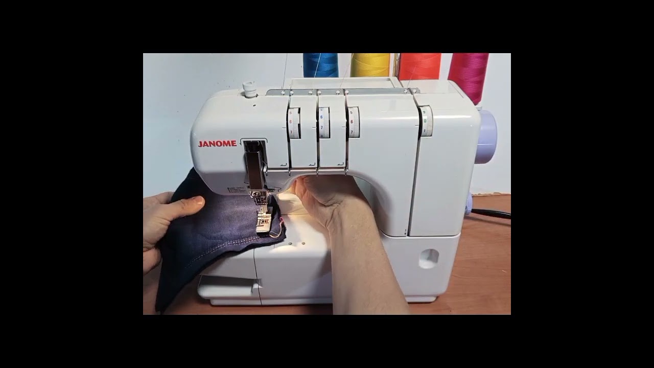 Распошивалка Janome Cover Pro 1 после настройки — проверка на разных тканях