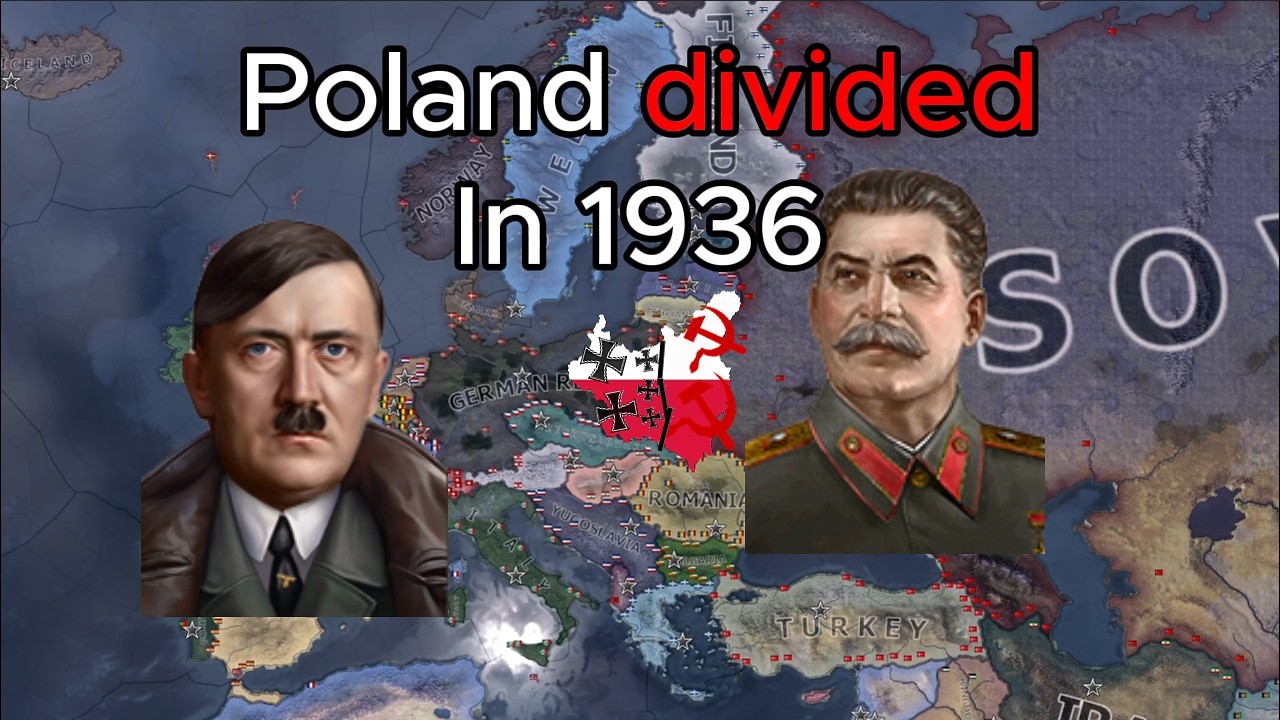 What if Poland got divided in 1936? Hoi4 Timelapse