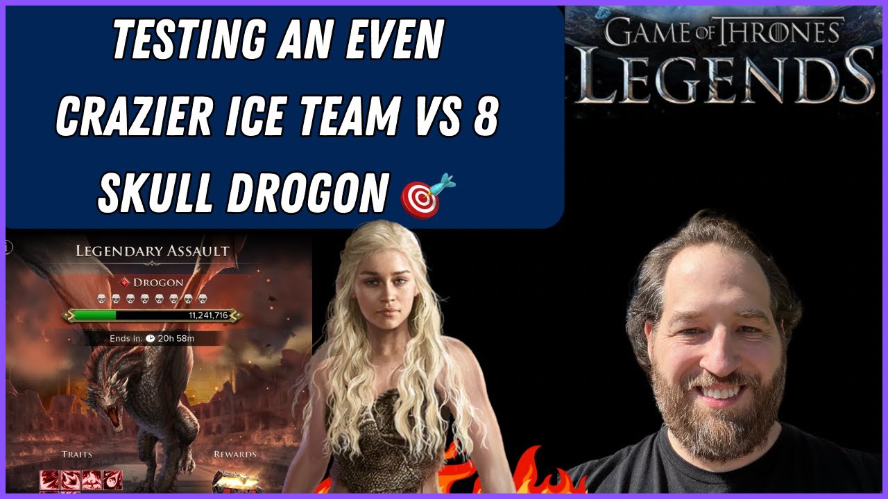 Game Of Thrones Legends RPG | 8 SKULL DROGON DRAGON FIGHT WITH AN EVEN CRAZIER ICE TEAM 🧩