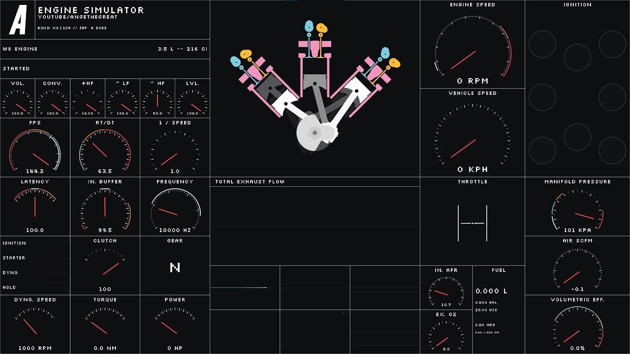 3.5l W8 engine - Engine simulator