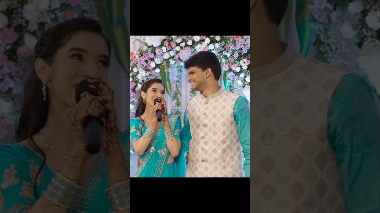Surprised my fiance at our engagement! 🩵 (prepared and sang a medley of songs!)