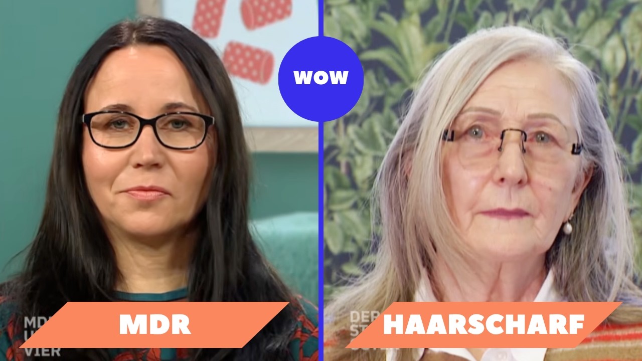MDR Haarschaf: Grau & Langes Haar zu veredltem grauem Bob | Vorher Nachher Umstyling f&uuml;r 2 Modelle