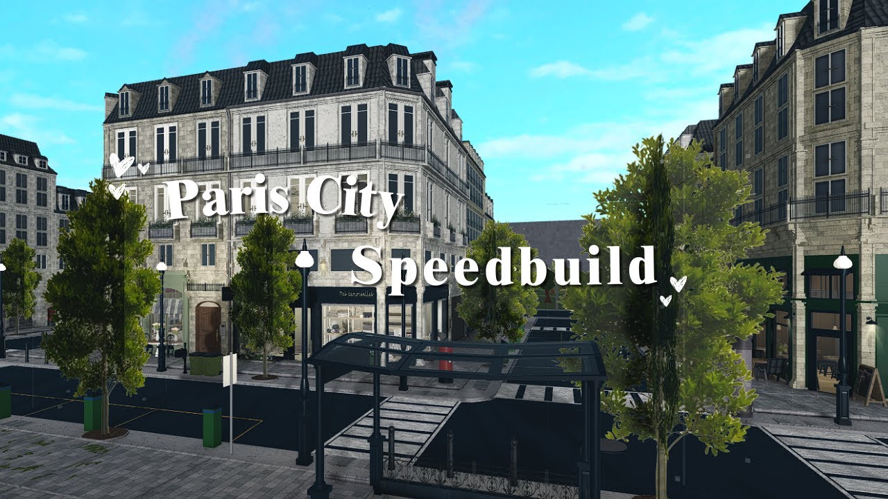 ♡ строительство парижского города | часть 1: макет 55k | bloxburg speedbuild ♡