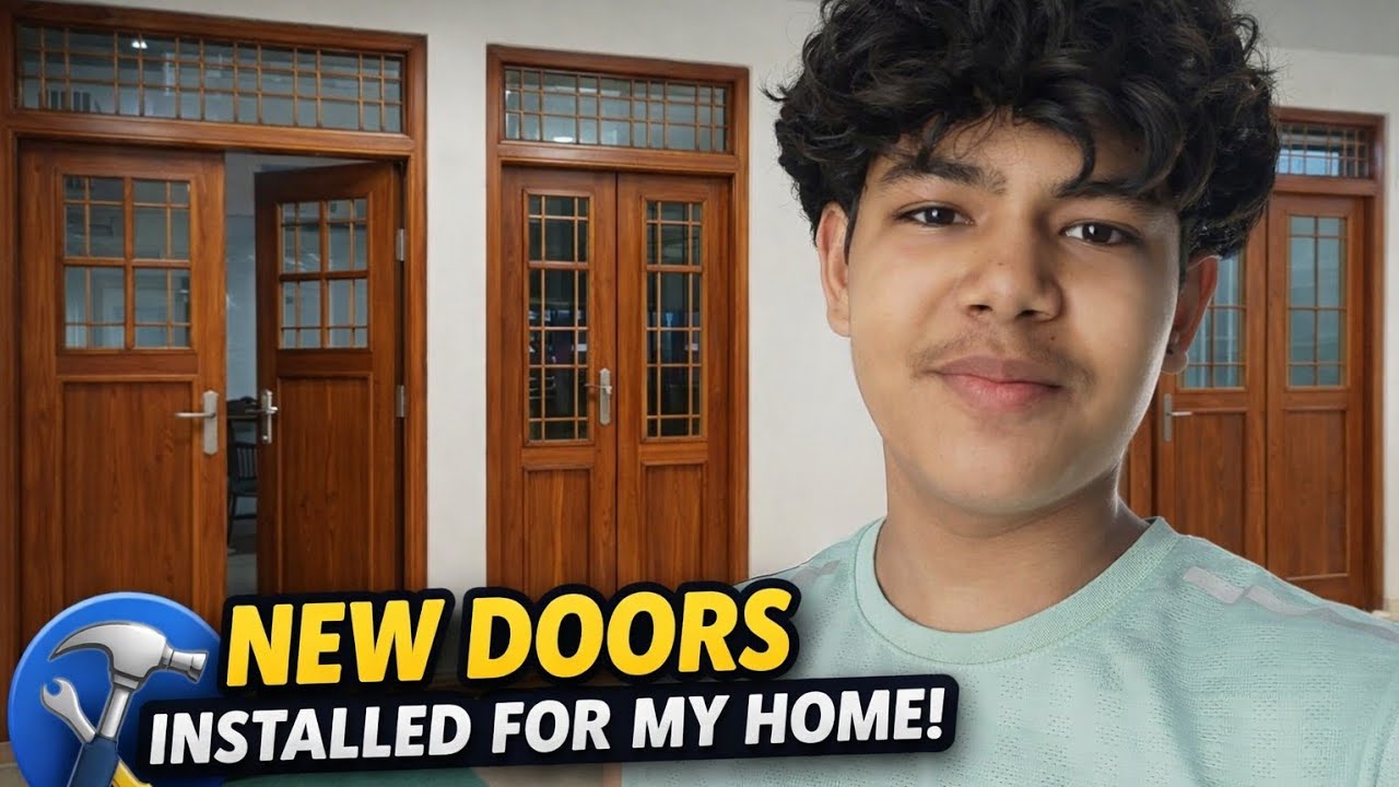 Aaj Ghar me new doors laga liye 🤯