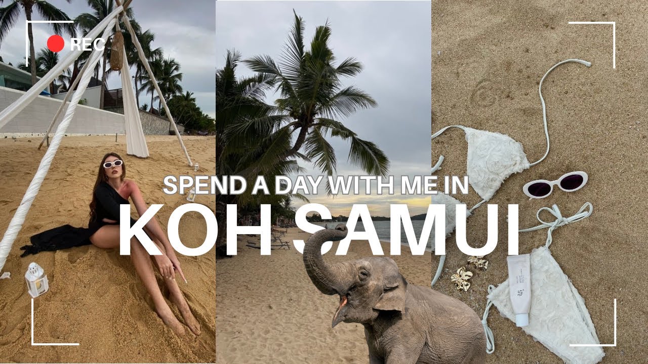 Spend the Day with Me on Koh Samui 🇹🇭 | Elephants, Ocean & Real Island Vibes