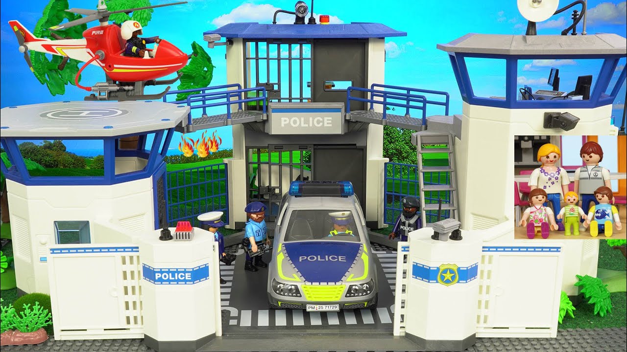 Playmobil Wesołe przygody bliźniaków Klary i Kuby: Nowe przygody -Policja i straż pożarna w akcii🚒🚓🏡