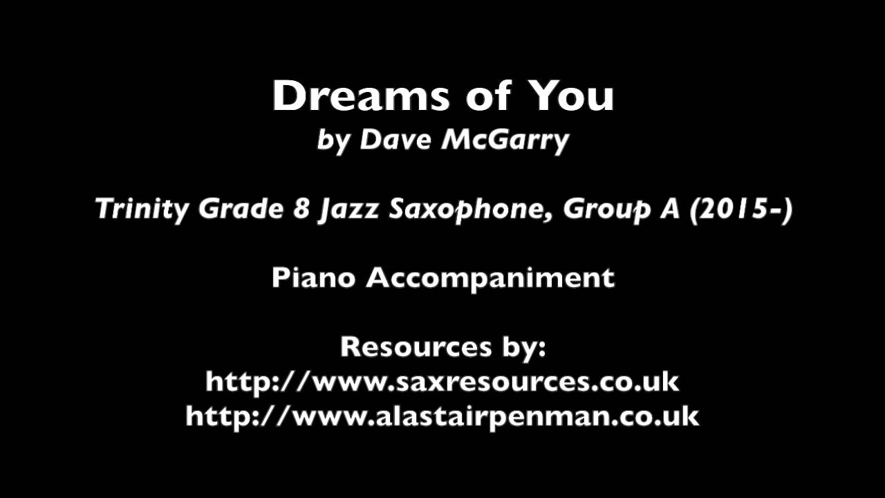 Dreams of You by Dave McGarry. Piano Accompaniment