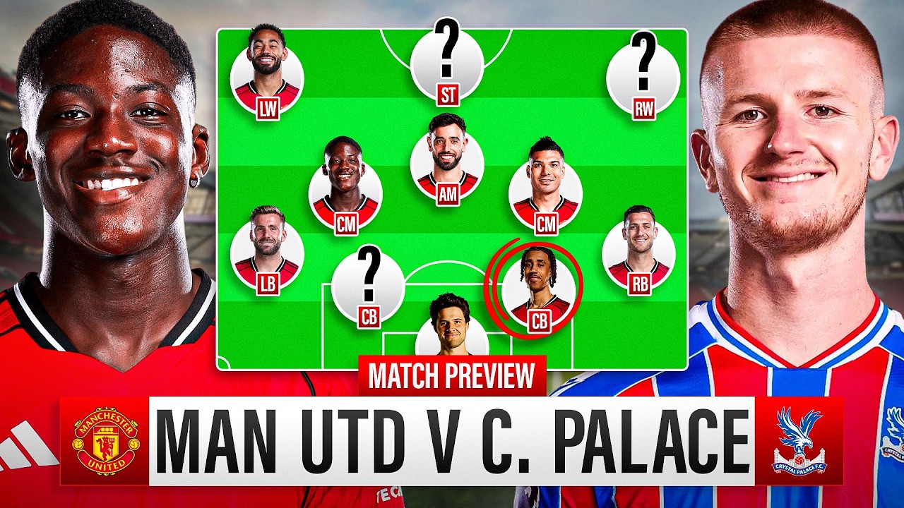 Carrick MUST Start Sesko! Shutting Down Adam Wharton! Man United vs Crystal Palace Tactical Preview
