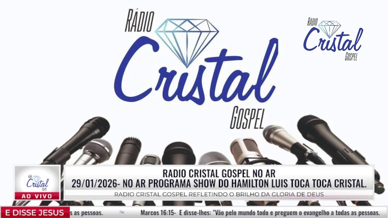 29/01/2026- No Ar Programa Show do Hamilton Luis Toca Toca Cristal.