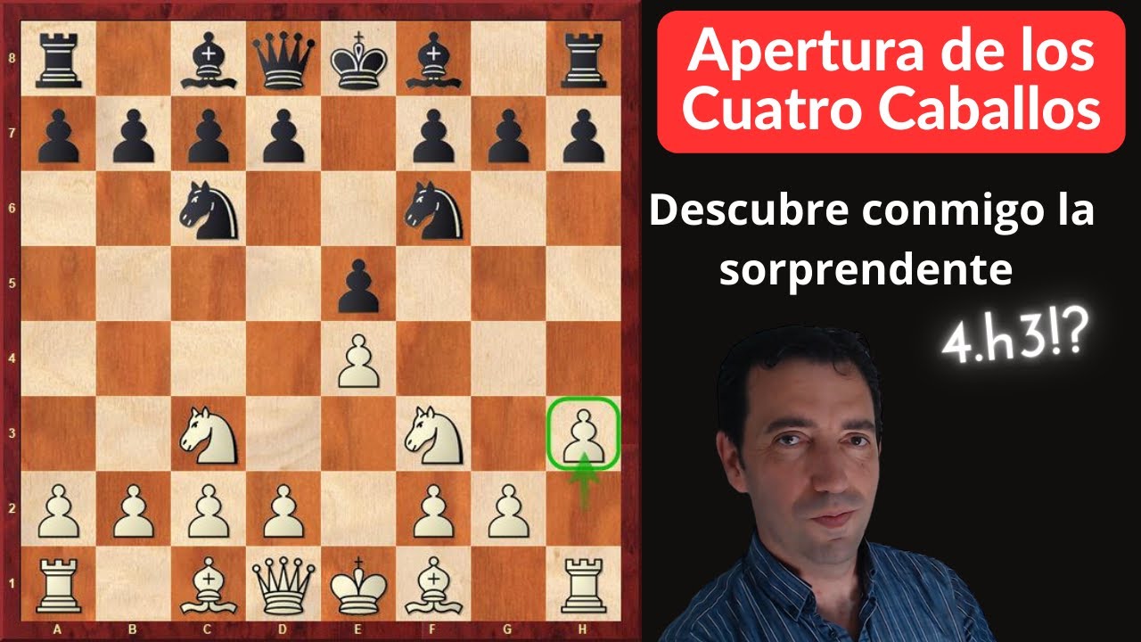 Descubre la sorprendente 4.h3 - Apertura de los Cuatro Caballos