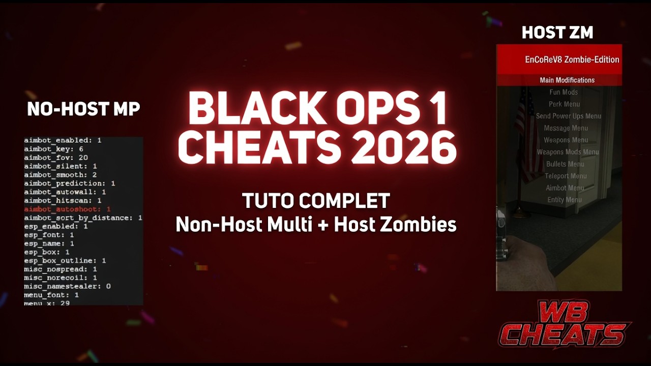 TUTO BLACK OPS 1 2026 - Menu Non-Host Multiplayer + Host Zombies | Tuto Complet STEAM