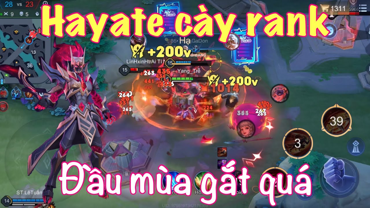 Hayate rank đầu mùa trầy da tróc vảy - LQMB