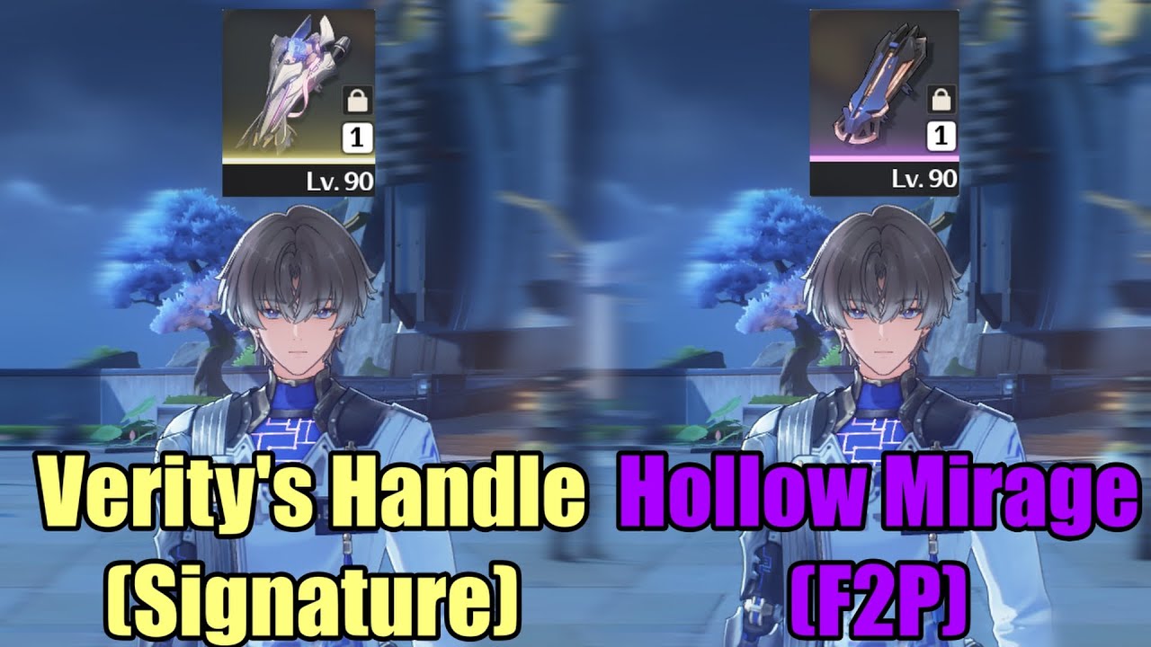 How Much Difference Between Verity's Handle (Signature) Vs Hollow Mirage (F2P) For Xiangli Yao?